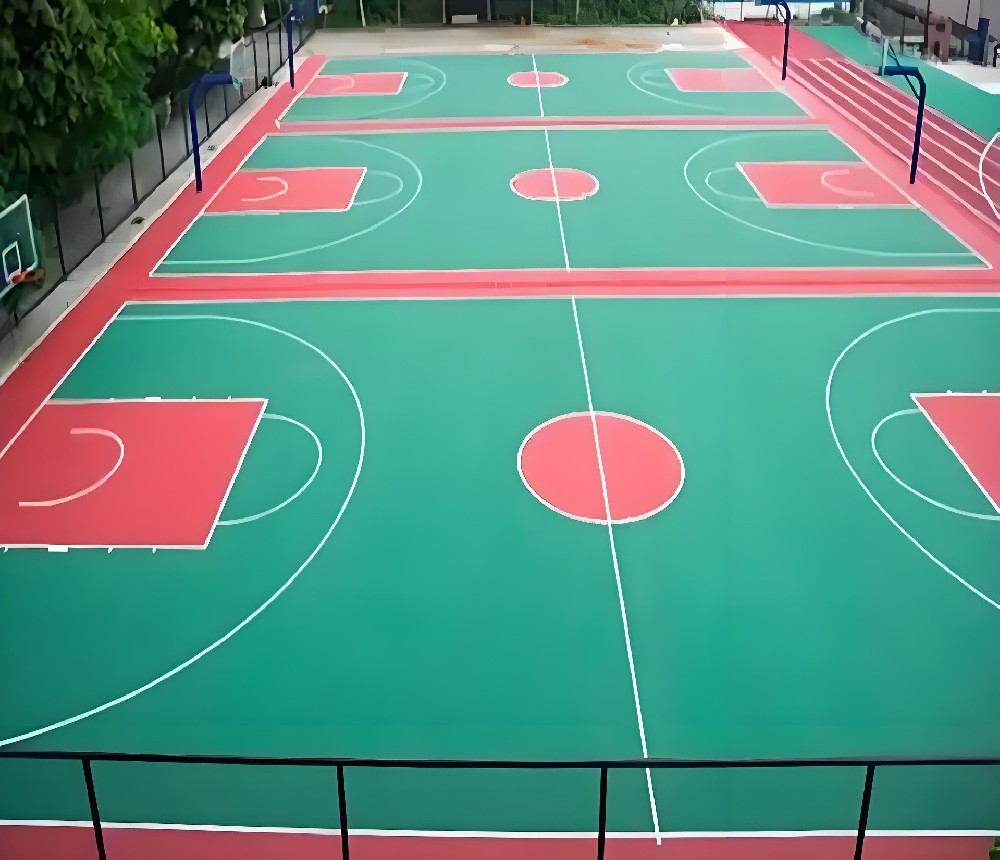 硅PU籃球場