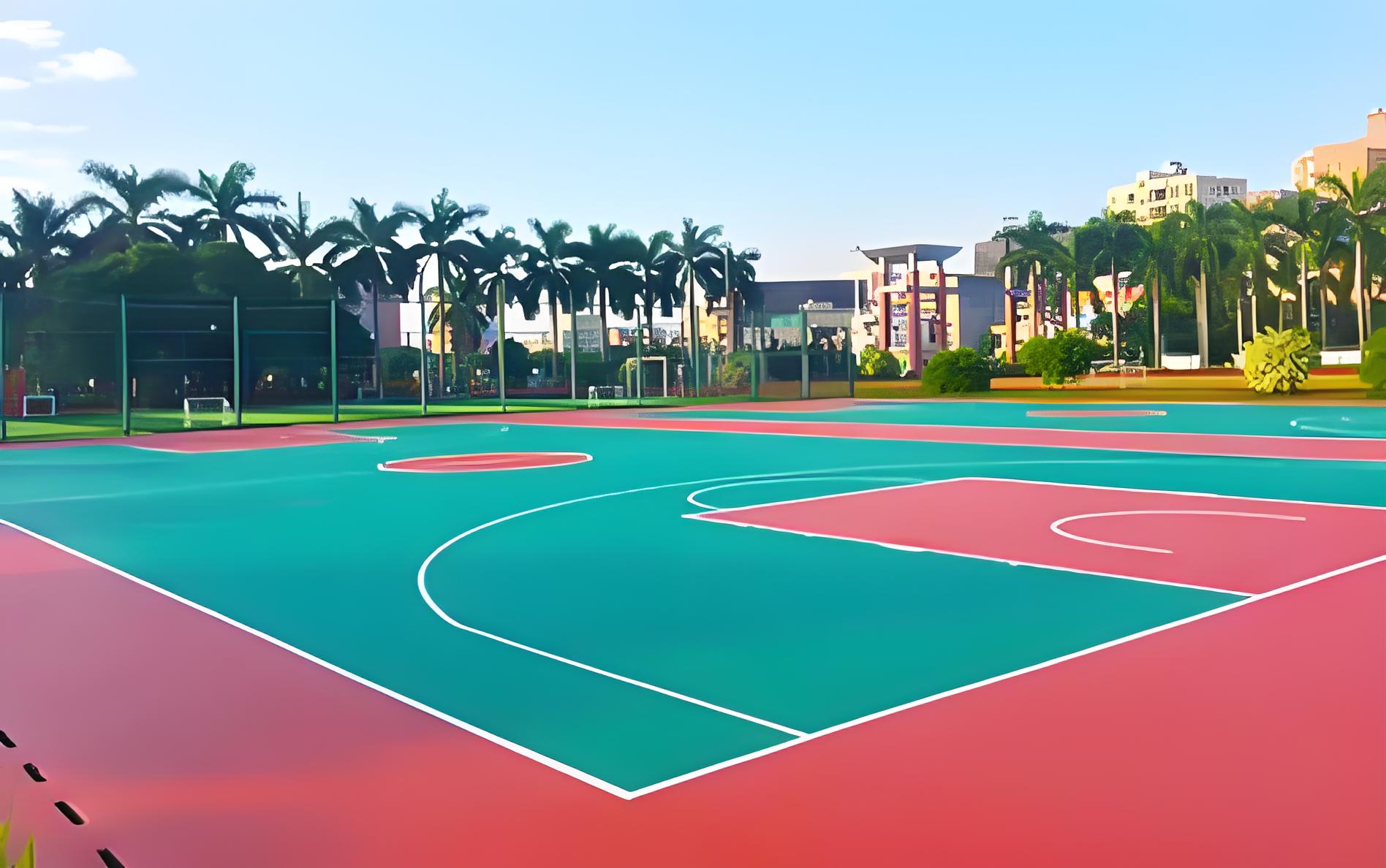 硅PU籃球場(chǎng)的鋪裝條件